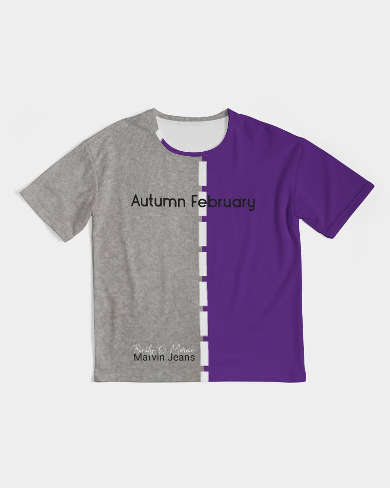 Autumn February cool gray have purple by Marvin Jeans and Trinity D Marvin Men's Premium Heavyweight Tee