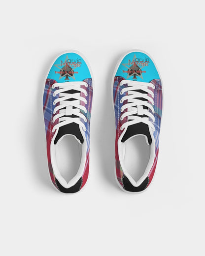 Glory plaids BY MARVIN JEANS Men's Faux-Leather Sneaker