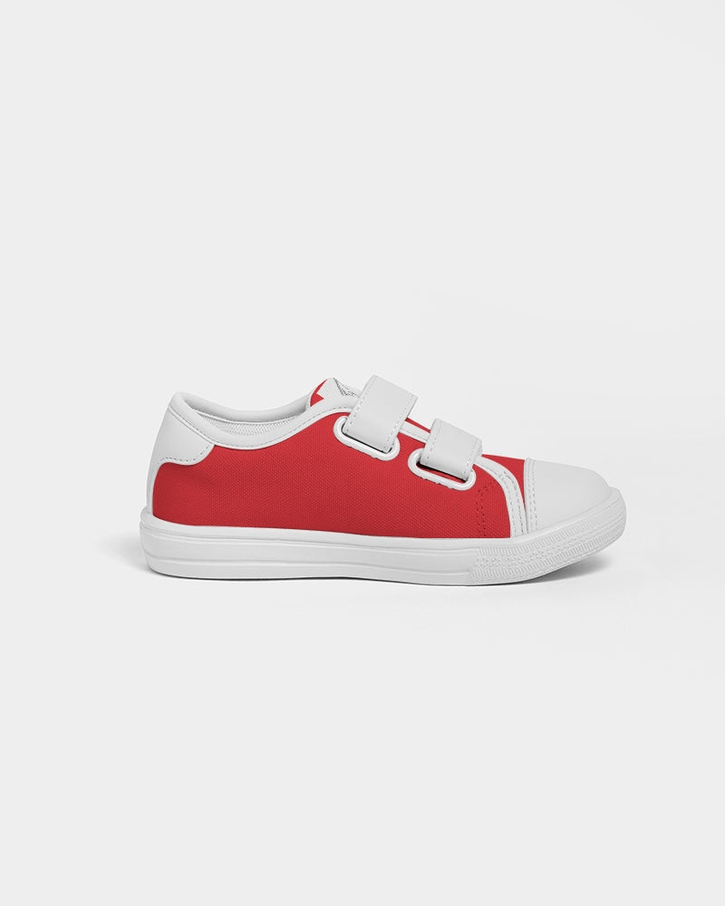 Retro Red & white  Kids Velcro Sneaker