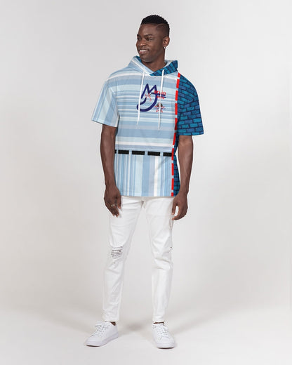 Brick city strip mix BY MARVIN JEANS Men's Premium Heavyweight Short Sleeve Hoodie
