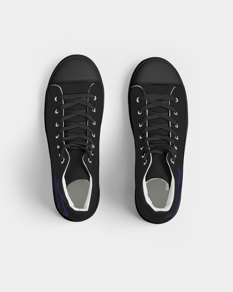 Black Legacy MJ BY MARVIN JEANS Men's Hightop Canvas Shoe - Black