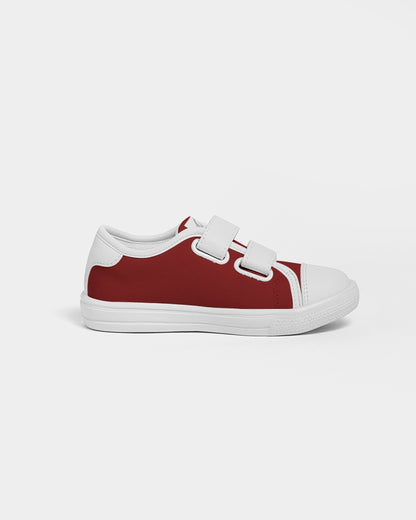 Retro Maroon Kids Velcro Sneaker