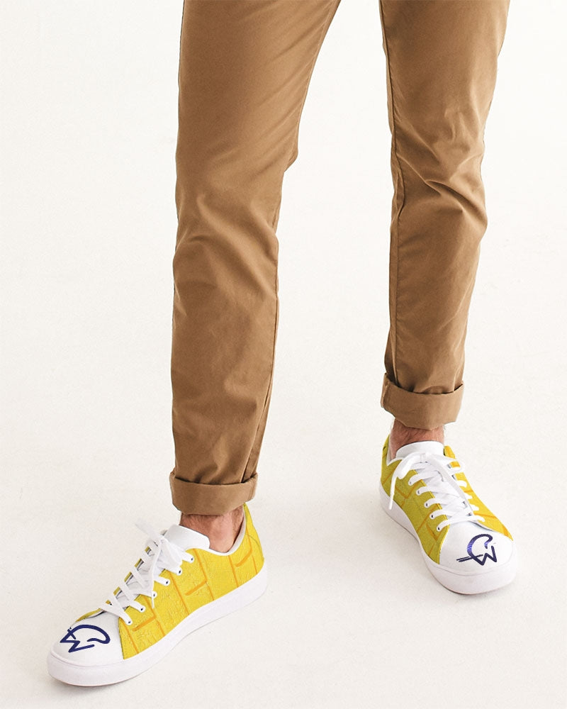 Brick city Yellow brick by Marvin Jeans and Trinity D Marvin Men's Faux-Leather Sneaker