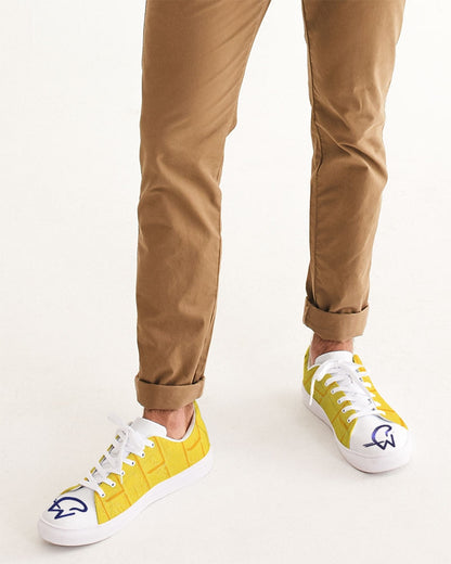 Brick city Yellow brick by Marvin Jeans and Trinity D Marvin Men's Faux-Leather Sneaker