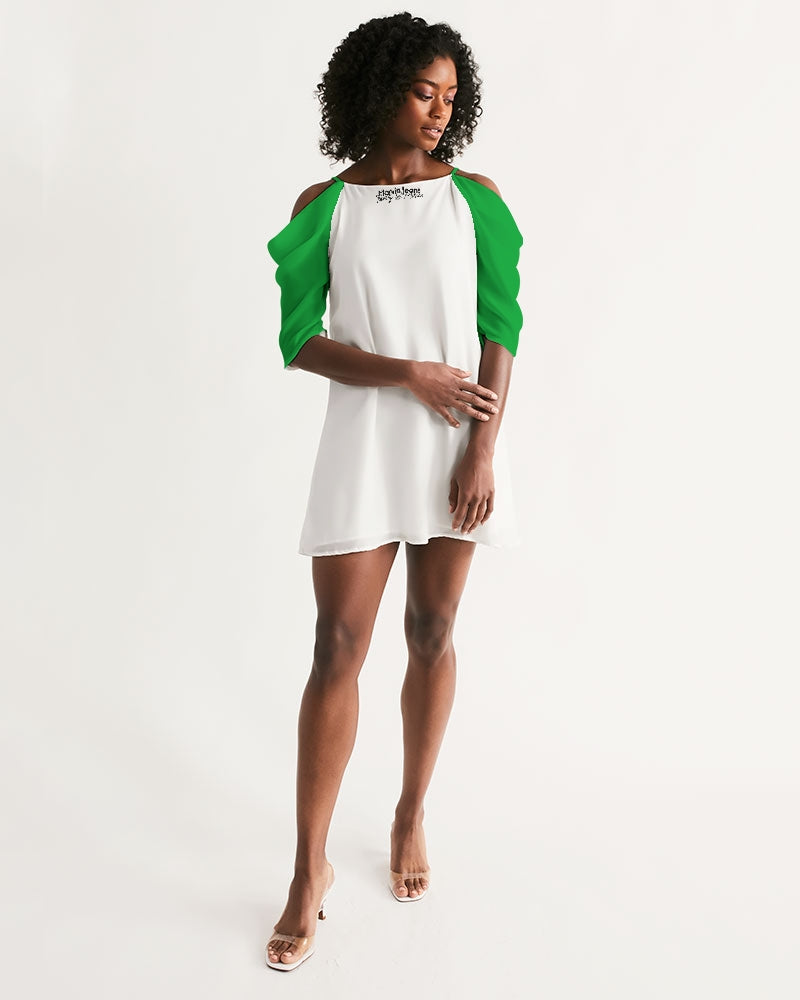 Freeport  BY MARVIN JEANS Women's Open Shoulder A-Line Dress