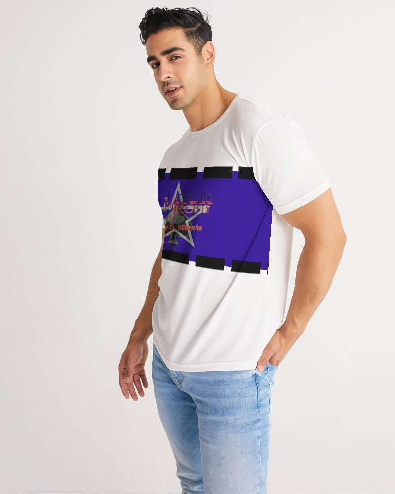 Blue cross by Trinity D Marvin and Marvin Jeans  Men's Tee
