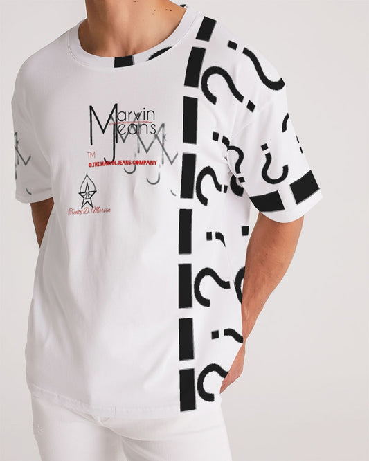 All white Marvin Jeans Men's Premium Heavyweight Tee