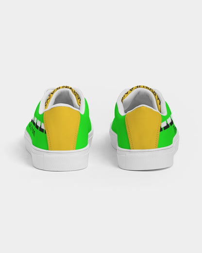 Lemon Lime Green Bay Men's Faux-Leather Sneaker