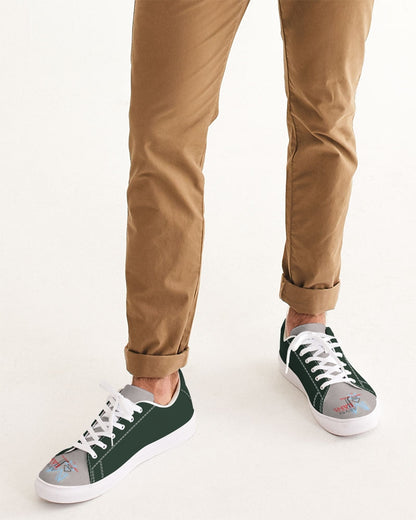 Above greatness light gray  Men's Faux-Leather Sneaker