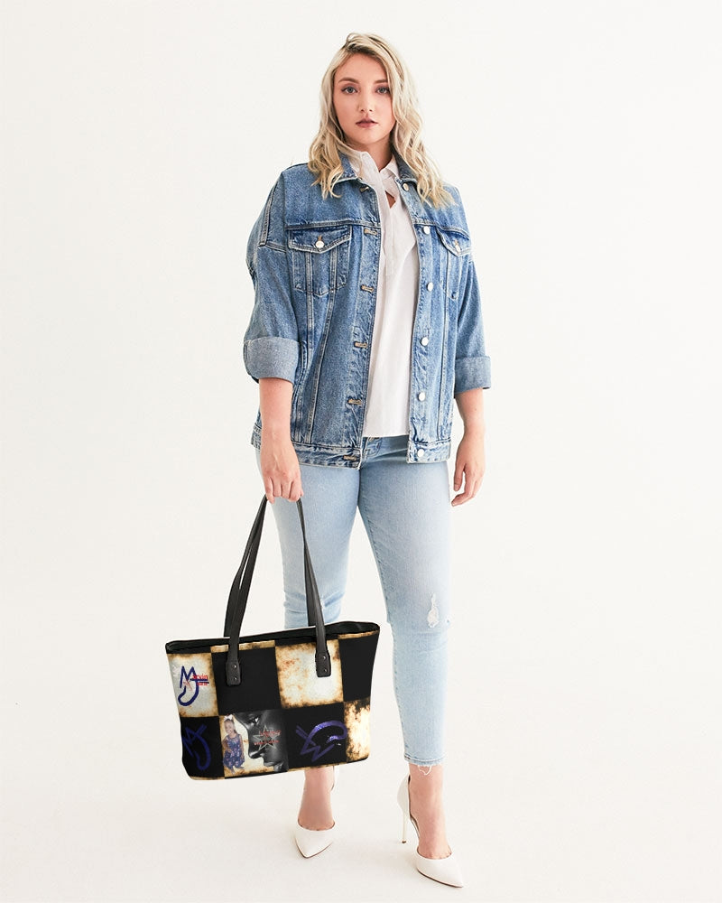 Bold gold logo's by Marvin Jeans and Trinity D Marvin Stylish Tote