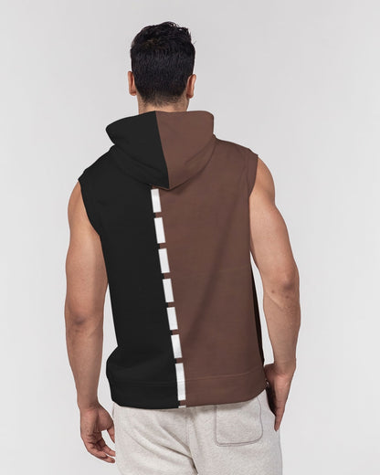 Premium half black BY MARVIN JEANS Men's Premium Heavyweight Sleeveless Hoodie