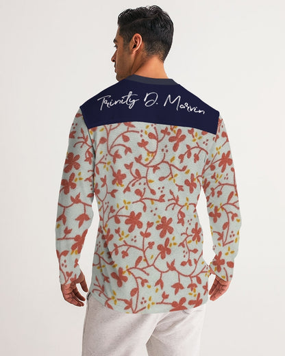 Wildwood, blue by Marvin Jeans and Trinity D Marvin Men's Long Sleeve Sports Jersey