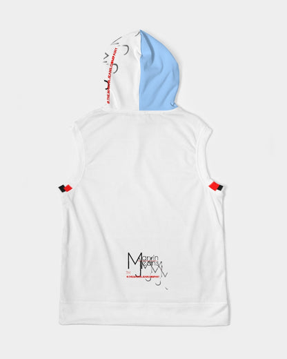 Baby blue BY MARVIN JEANS Men's Premium Heavyweight Sleeveless Hoodie
