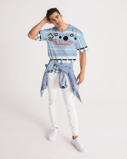 Mege plaids Mixed BY MARVIN JEANS Men's Premium Heavyweight Tee