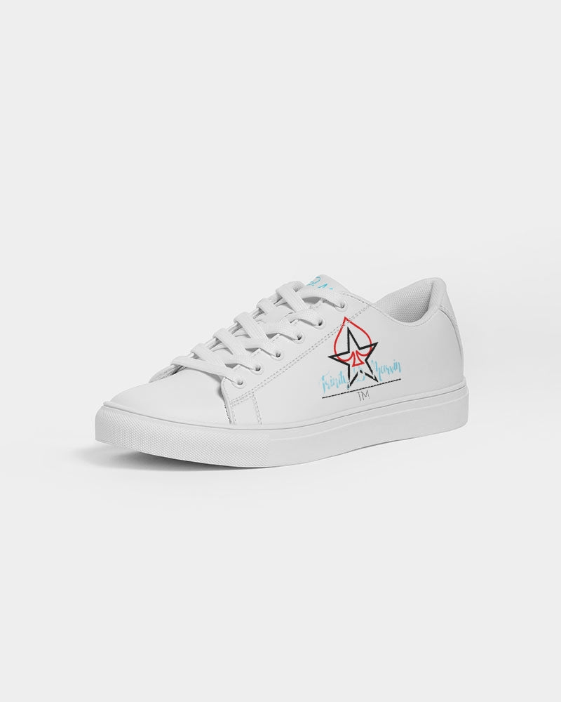 All white Legacy by Marvin Jeans and Trinity D Marvin Men's Faux-Leather Sneaker