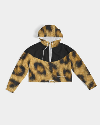 Leopard by Marvin Jeans Women's Cropped Windbreaker